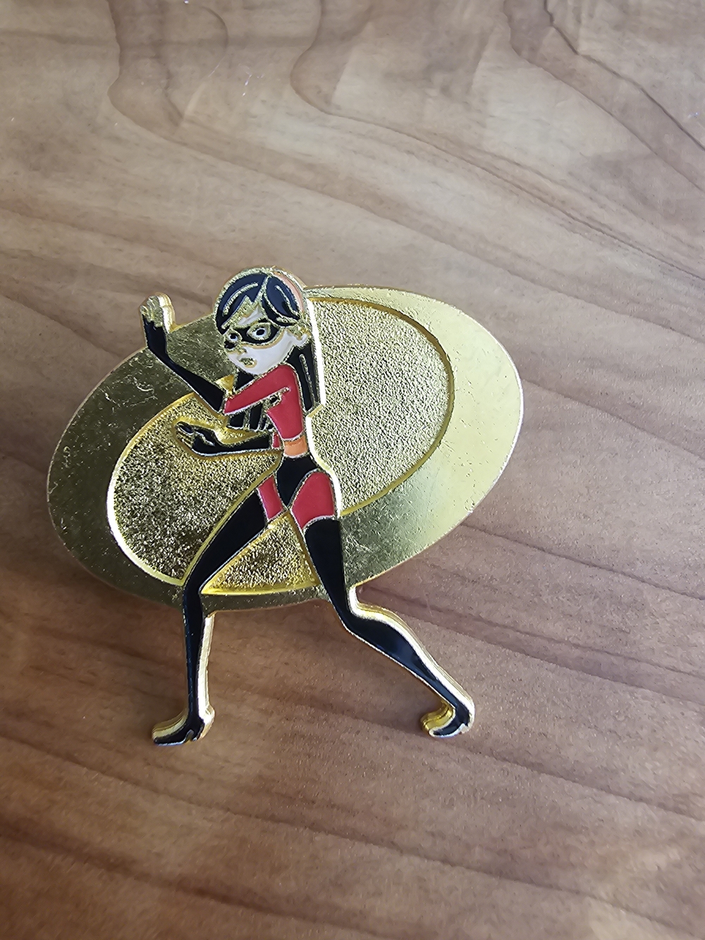Disney Gold and Red Elastigirl Enamel Pin - Picture 2 of 4